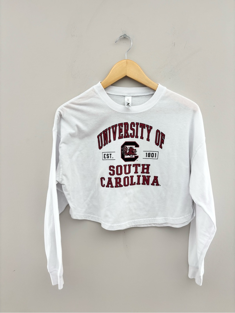 University of South Carolina Gamecocks Cropped Long Sleeve Tee | Women's S